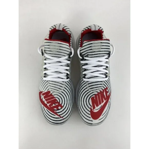 Nike Air Presto White Black Red Men's Sneakers Shoes Nike Logo Zebra CT3550-101 - Picture 9 of 12
